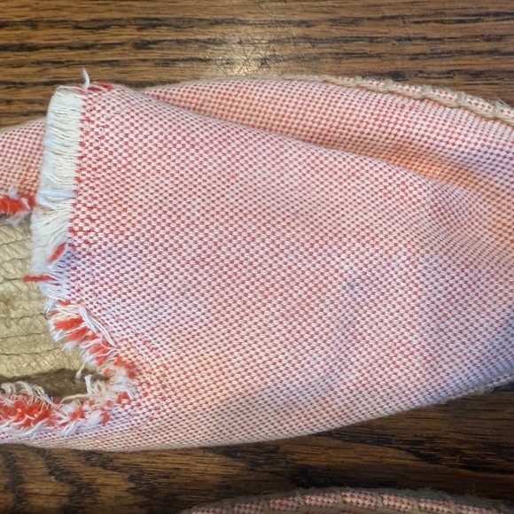🍓 Soludos Canvas Espadrille Mules - Red & White Micro Check (Size 8) ☀️ - Picture 5 of 6
